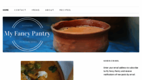 What Myfancypantry.com website looked like in 2016 (7 years ago)