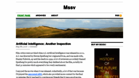 What Mssv.net website looked like in 2016 (7 years ago)
