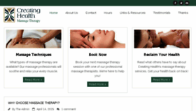 What Massagetherapywinnipeg.biz website looked like in 2016 (7 years ago)