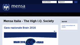 What Mensa.it website looked like in 2016 (7 years ago)