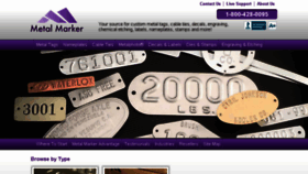 What Metalmarkermfg.com website looked like in 2016 (7 years ago)