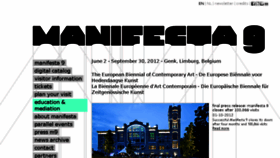 What Manifesta9.org website looked like in 2016 (7 years ago)