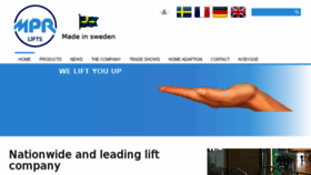What Mprlift.nu website looked like in 2016 (8 years ago)