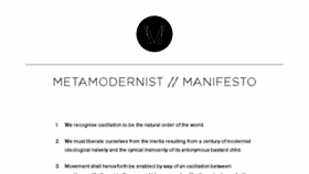 What Metamodernism.org website looked like in 2016 (7 years ago)