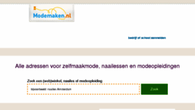 What Modemaken.nl website looked like in 2016 (7 years ago)