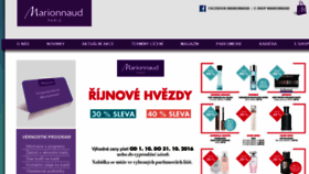 What Marionnaud.cz website looked like in 2016 (7 years ago)