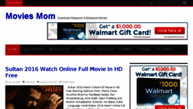 What Moviesmom.com website looked like in 2016 (7 years ago)