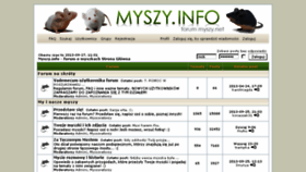 What Myszy.info website looked like in 2016 (7 years ago)