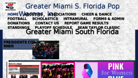 What Miamipopwarner.org website looked like in 2016 (7 years ago)