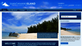 What Mantanani.com website looked like in 2016 (7 years ago)