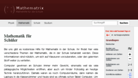 What Mathematrix.de website looked like in 2016 (7 years ago)