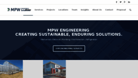 What Mpwengineering.com website looked like in 2016 (7 years ago)