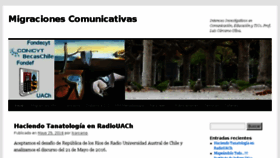 What Migracionescomunicativas.cl website looked like in 2016 (7 years ago)