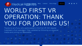 What Medicalrealities.com website looked like in 2016 (7 years ago)