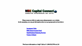 What Mbecapitalconnect.com website looked like in 2016 (7 years ago)