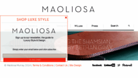 What Maoliosa.com website looked like in 2016 (7 years ago)