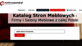 What Meblowyportal.pl website looked like in 2016 (7 years ago)