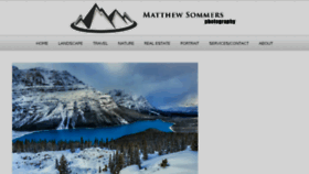 What Matthewsommers.com website looked like in 2016 (7 years ago)