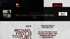 What Michaelraymusic.com website looked like in 2016 (7 years ago)