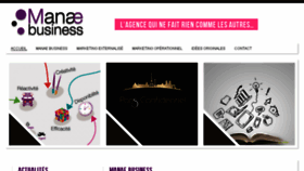 What Manae-business.fr website looked like in 2016 (7 years ago)