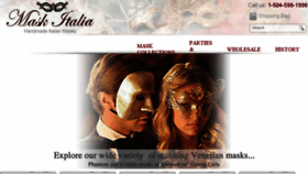 What Maskitalia.com website looked like in 2016 (7 years ago)