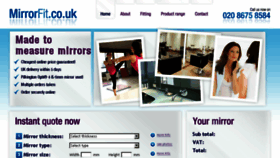 What Mirrorfit.co.uk website looked like in 2016 (7 years ago)