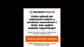 What Milionovy-makler.cz website looked like in 2016 (7 years ago)