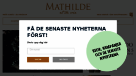 What Mathilde.se website looked like in 2016 (7 years ago)