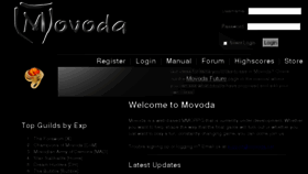 What Movoda.net website looked like in 2016 (7 years ago)