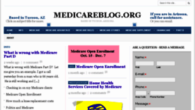 What Medicareblog.org website looked like in 2016 (7 years ago)