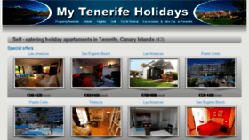 What Mytenerifeholidays.com website looked like in 2016 (7 years ago)