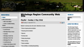 What Michelagoregion.org.au website looked like in 2016 (7 years ago)