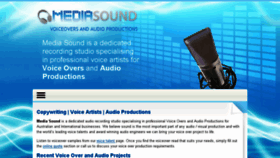 What Mediasound.com.au website looked like in 2016 (7 years ago)