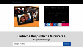 What Ministerija.lt website looked like in 2016 (7 years ago)