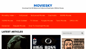 What Moviesky.in website looked like in 2016 (7 years ago)