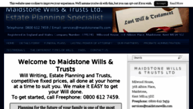 What Maidstonewills.com website looked like in 2016 (7 years ago)