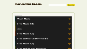 What Movieonline2u.com website looked like in 2016 (7 years ago)