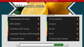 What Mp3lemon.com website looked like in 2016 (7 years ago)
