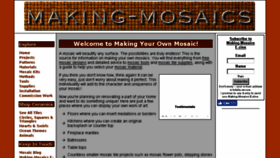 What Making-mosaics.com website looked like in 2016 (7 years ago)