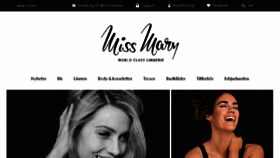 What Missmary.se website looked like in 2016 (7 years ago)