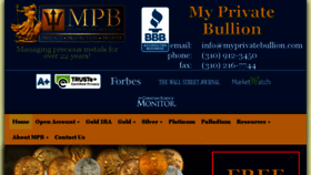 What Myprivatebullion.com website looked like in 2016 (7 years ago)