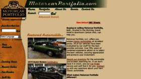 What Motorcarportfolio.com website looked like in 2016 (7 years ago)