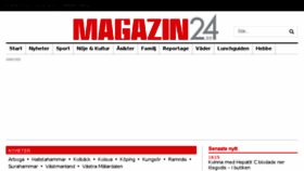 What Magazin24.se website looked like in 2016 (7 years ago)