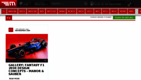 What Motorsportal.com website looked like in 2016 (7 years ago)