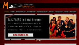 What Maenada.at website looked like in 2016 (7 years ago)