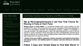 What Movingexpertinpune.in website looked like in 2016 (7 years ago)
