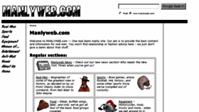 What Manlyweb.com website looked like in 2016 (7 years ago)