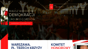 What Marsz13grudnia.pl website looked like in 2016 (7 years ago)