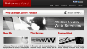 What Muhammadfaisal.com website looked like in 2016 (7 years ago)