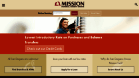What Missionfcu.org website looked like in 2016 (7 years ago)